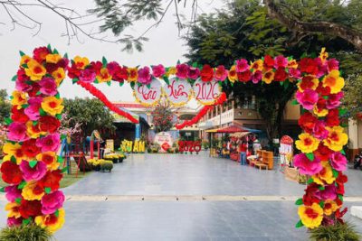 Trường Mầm non thị trấn Me tổ chức chuỗi hoạt động trải nghiệm “Tết” năm 2026