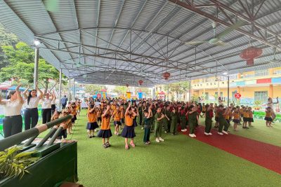 Chương trình giao lưu “Bé tập làm chú bộ đội” năm học 2025-2026